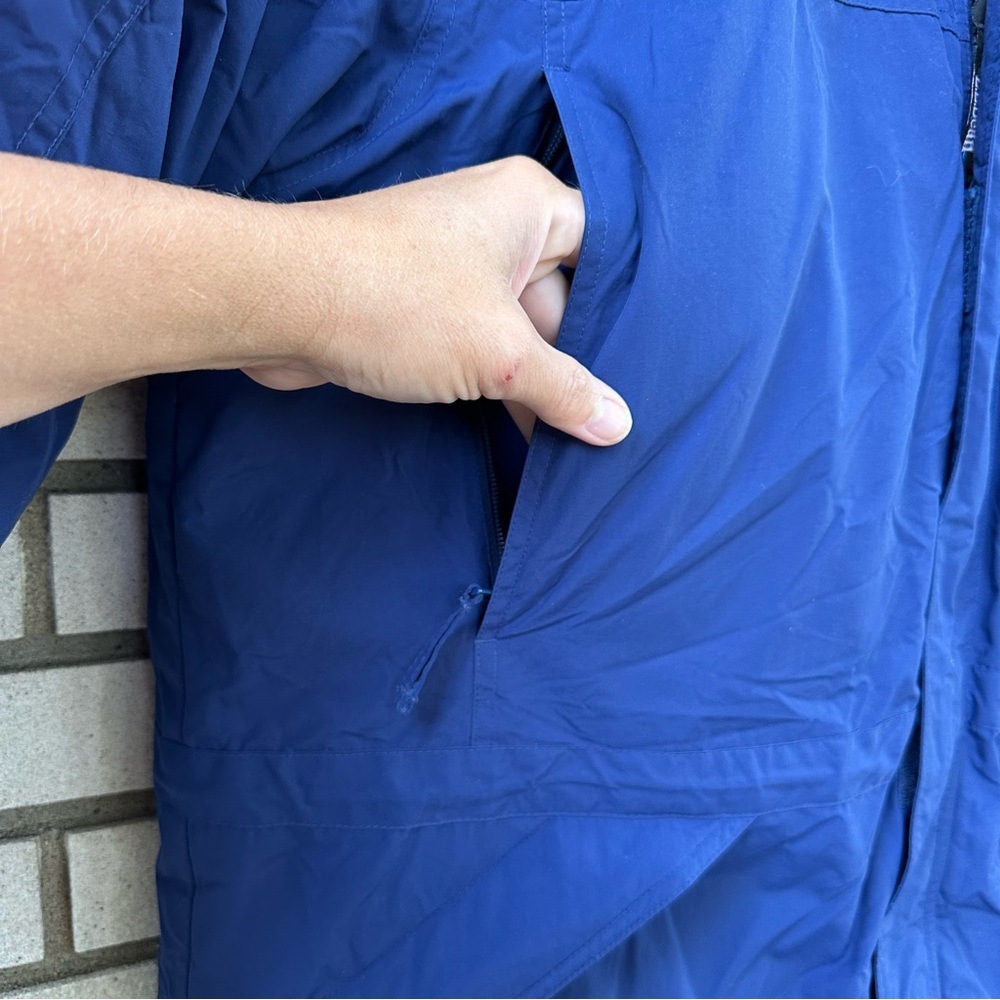 L.L.Bean Goose Down Parka Jacket Men’s XL Blue Winter Coat Nylon Shell - Picture 11 of 15